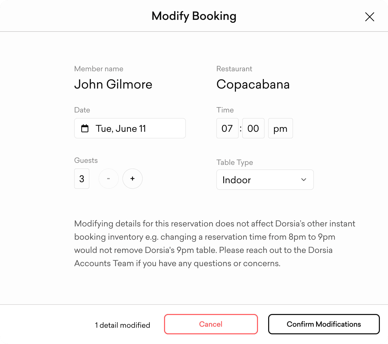 Table types picker