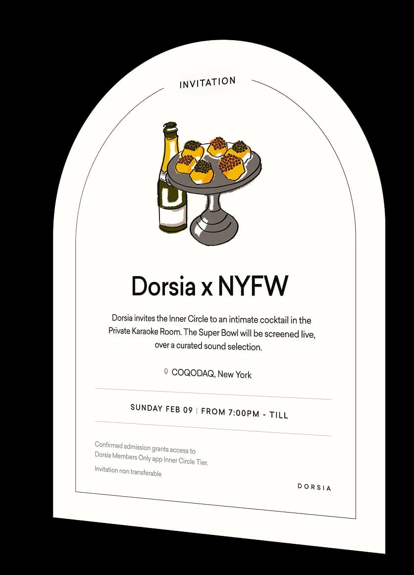 Invitation — Dorsia x NYFW