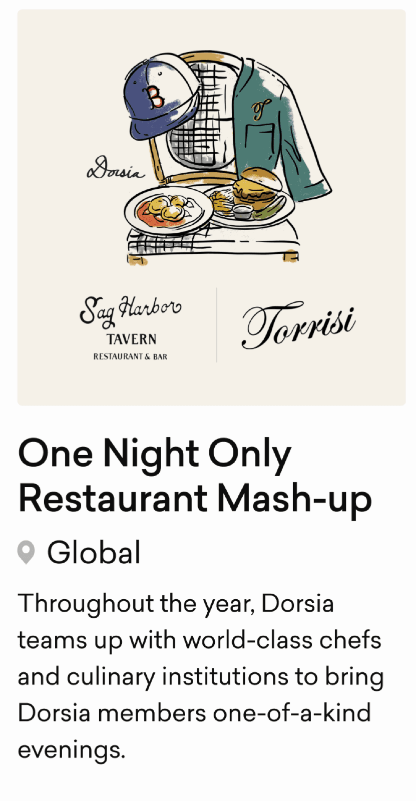 One Night Only — restaurant mash-ups with world-class chefs