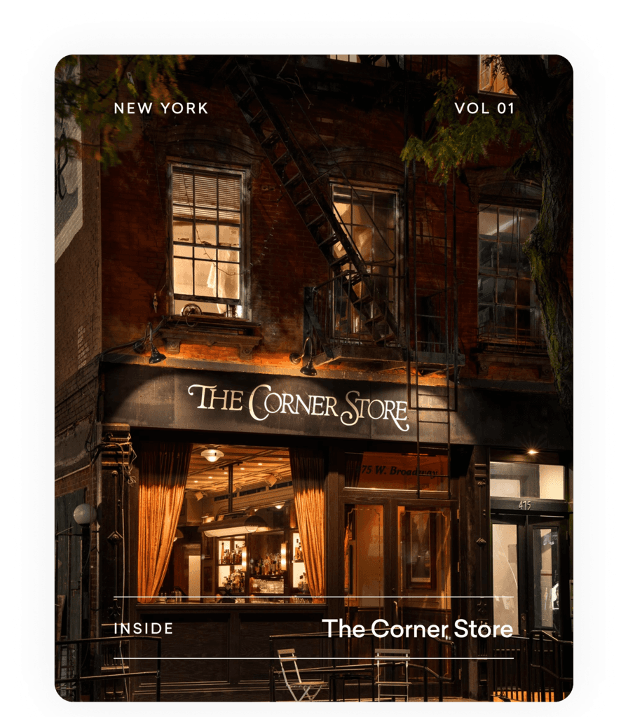 Inside The Corner Store — a New York venue feature