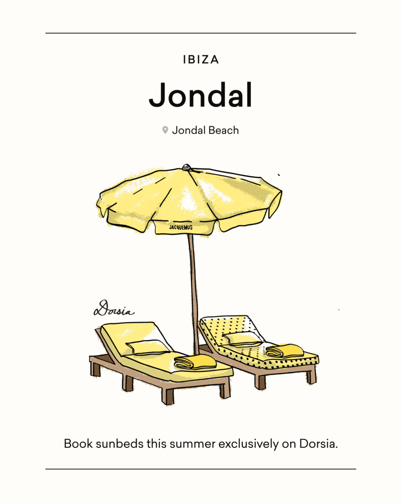 Jondal, Ibiza — an illustrated venue card