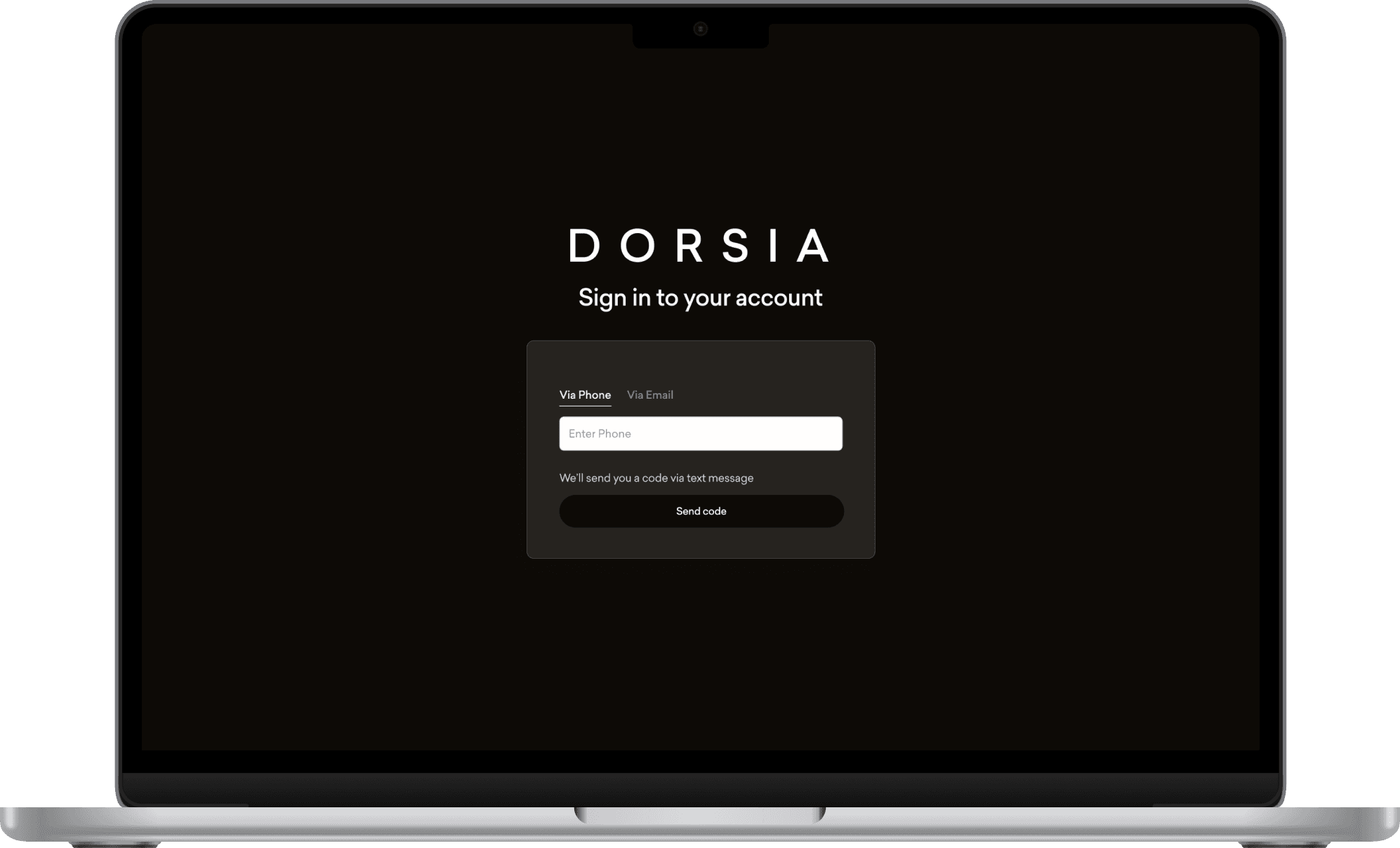 Book on Behalf sign-in screen